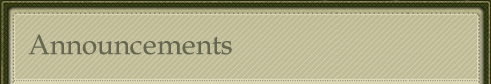 Announcements